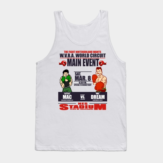 Punch Out!!! Fight Night Tank Top by mattographer